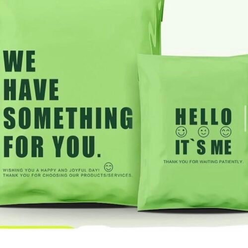 Green double sided poly mailer