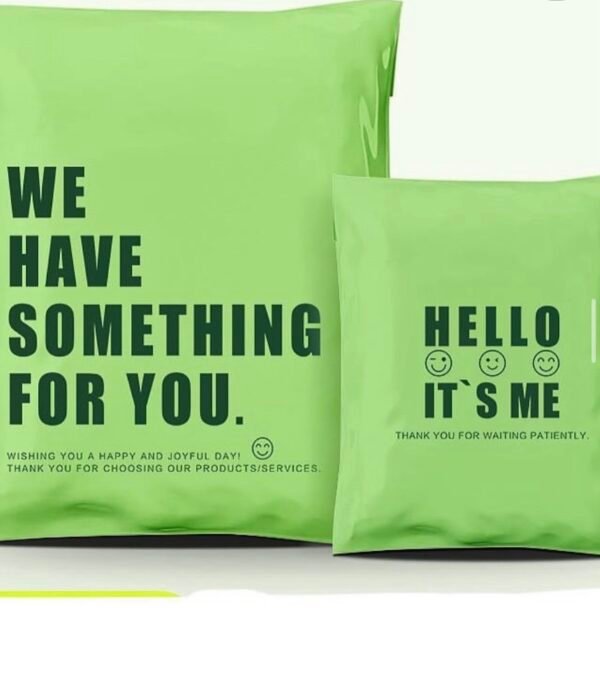 Green double sided poly mailer