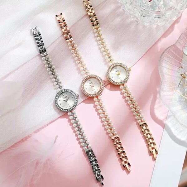 Beaded wristwatch
