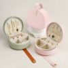 Mini leather jewelry box